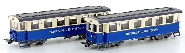 Kato HobbyTrain Lemke H43107 - 2pc Passenger car set of the Zugspitzbahn